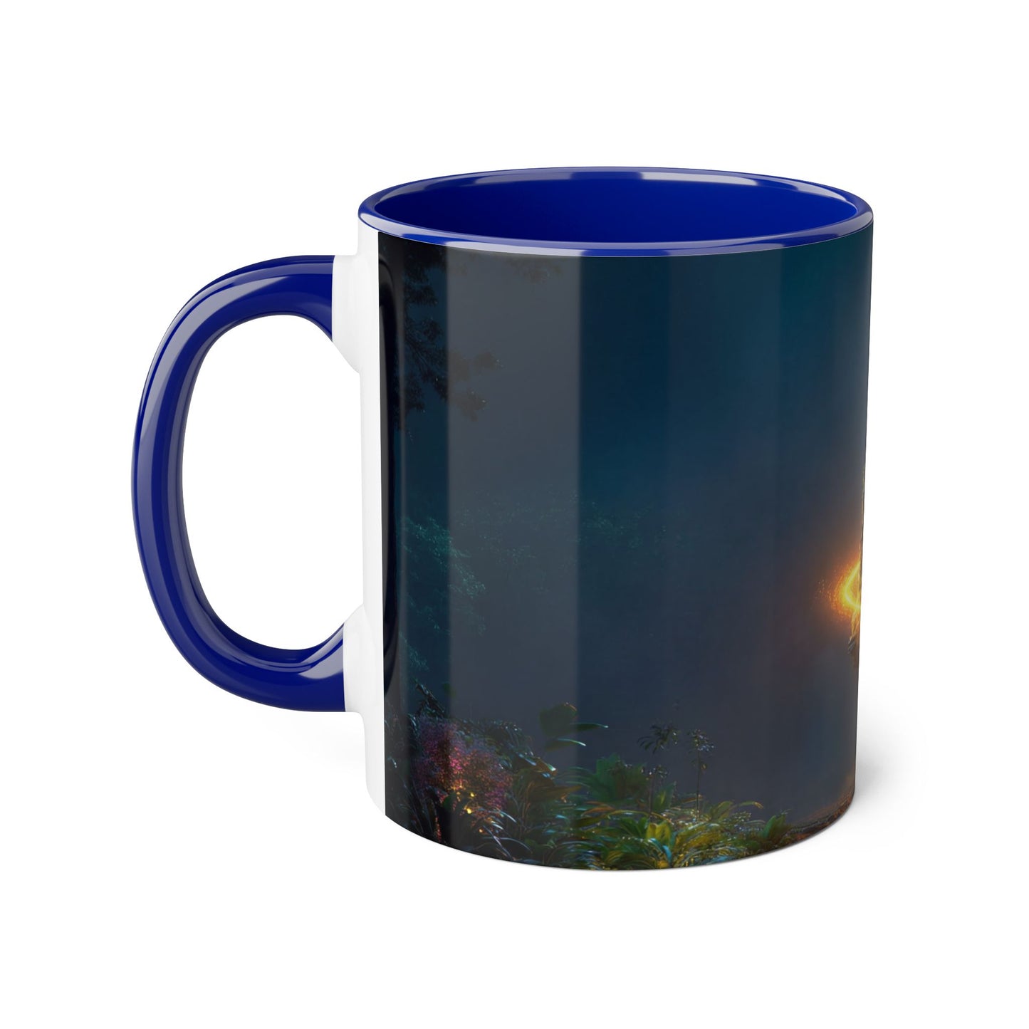 Floating Island Tree Accent Mugs, 11oz – Luminous Twilight Sanctuary