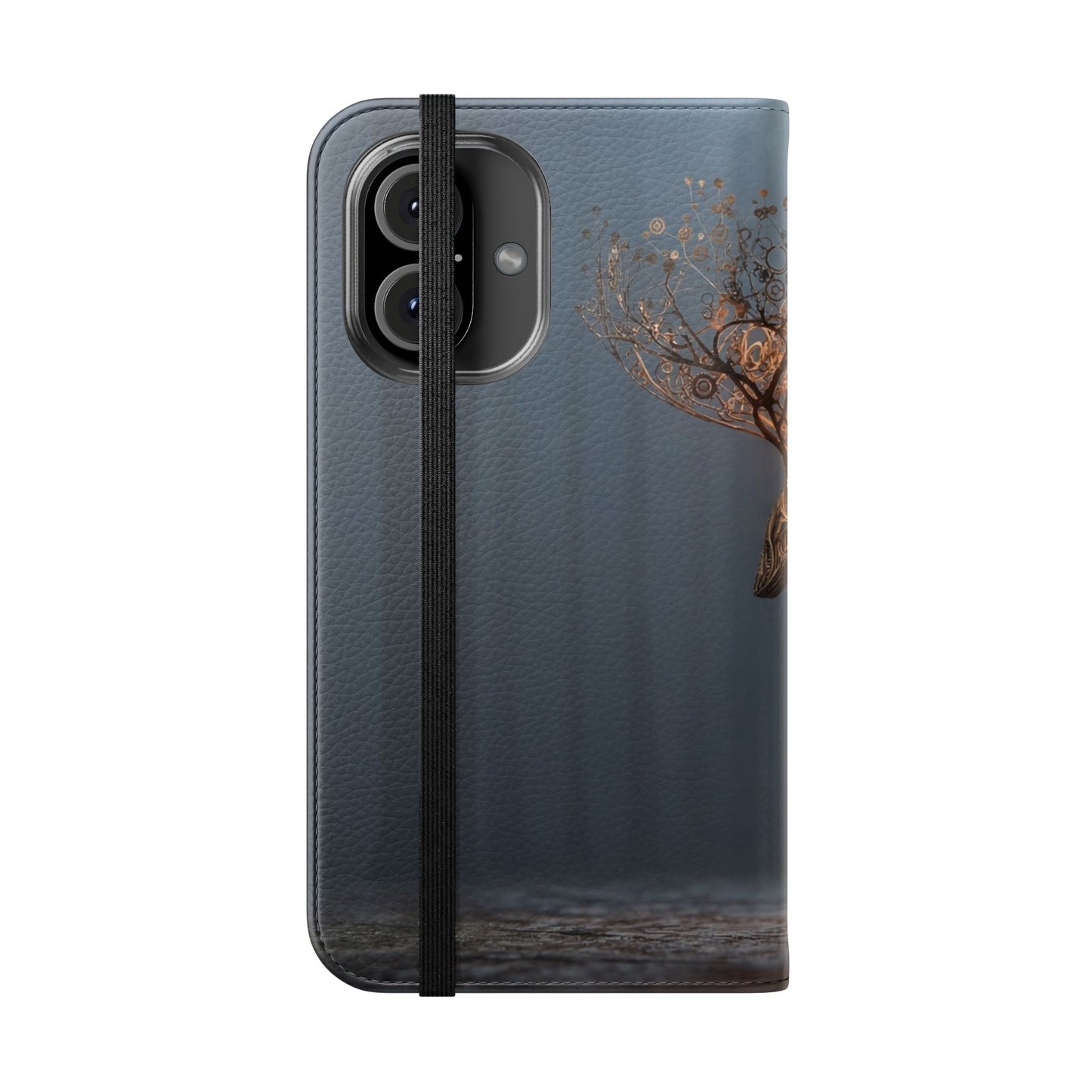 Mechanical Deer Flip Cases – Gears and Twilight Forest Guardian