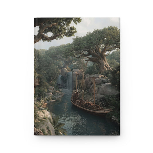 Treehouse Oasis Hardcover Journal Matte – Whispers of the Verdant Canopy
