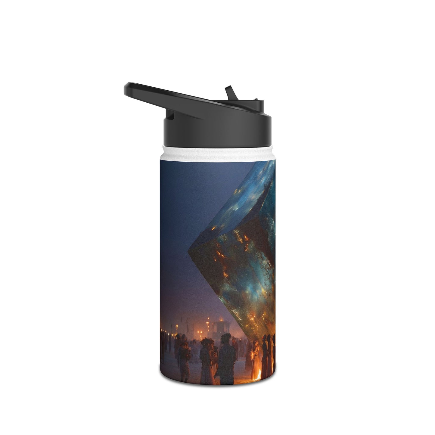 Celestial Cube Water Bottle – Gateway to a Starlit Ceremony