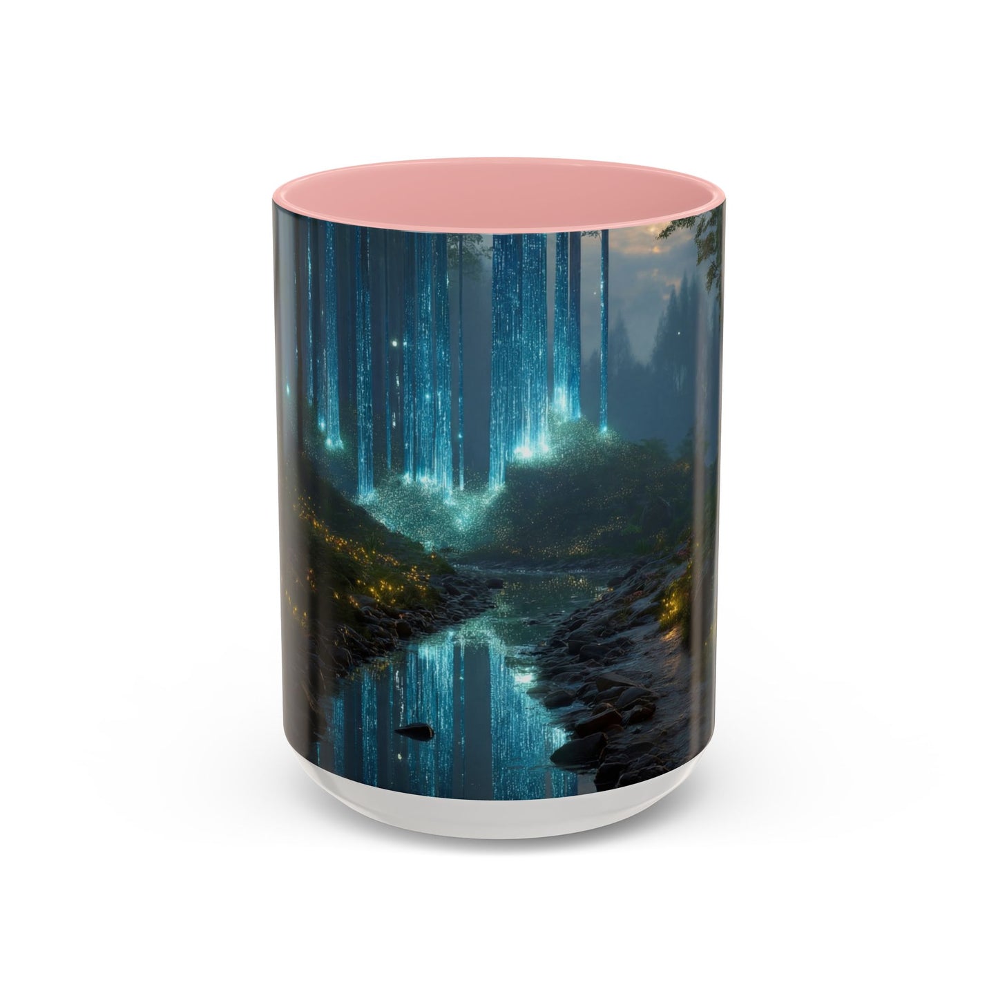 Celestial Falls Accent Coffee Mug (11, 15oz) – Twilight’s Whispering Woods