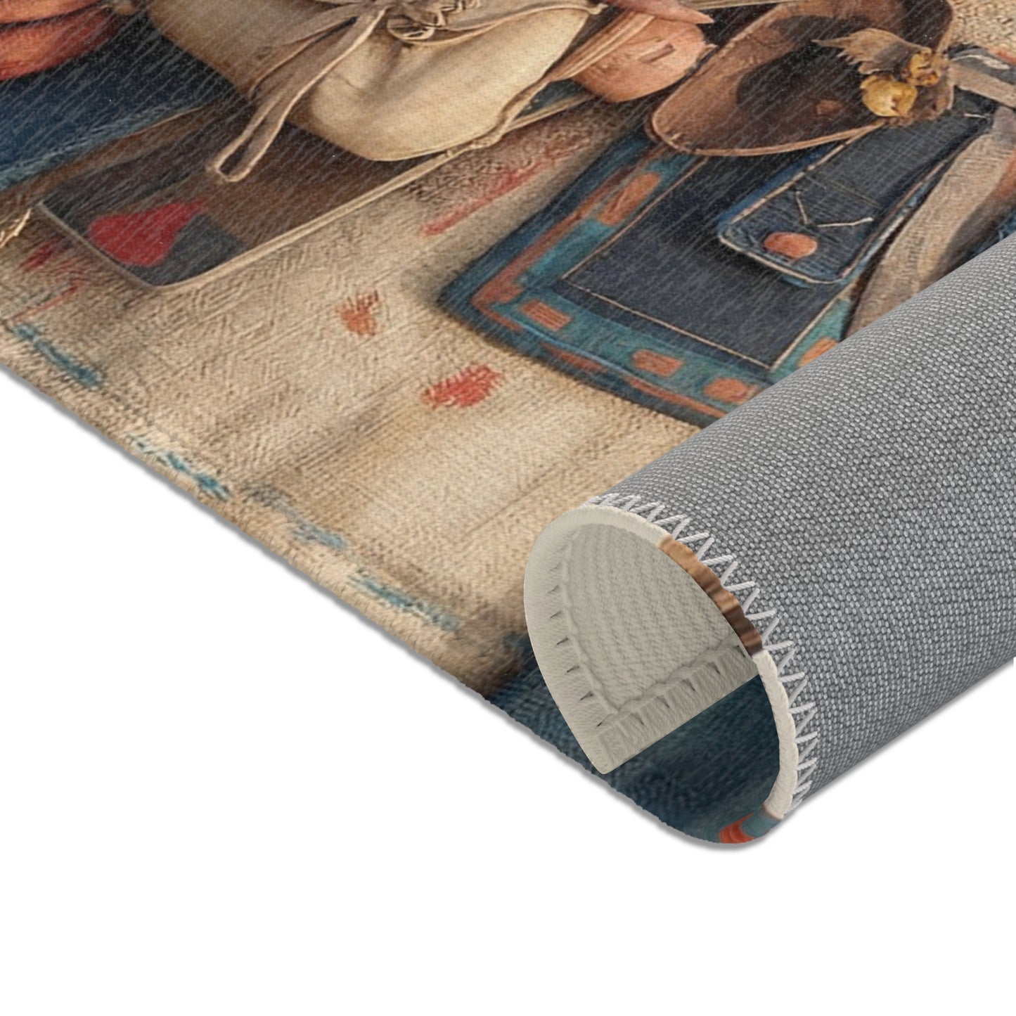 Wandering Herbalist Area Rug – Sunlit Forest Pathway
