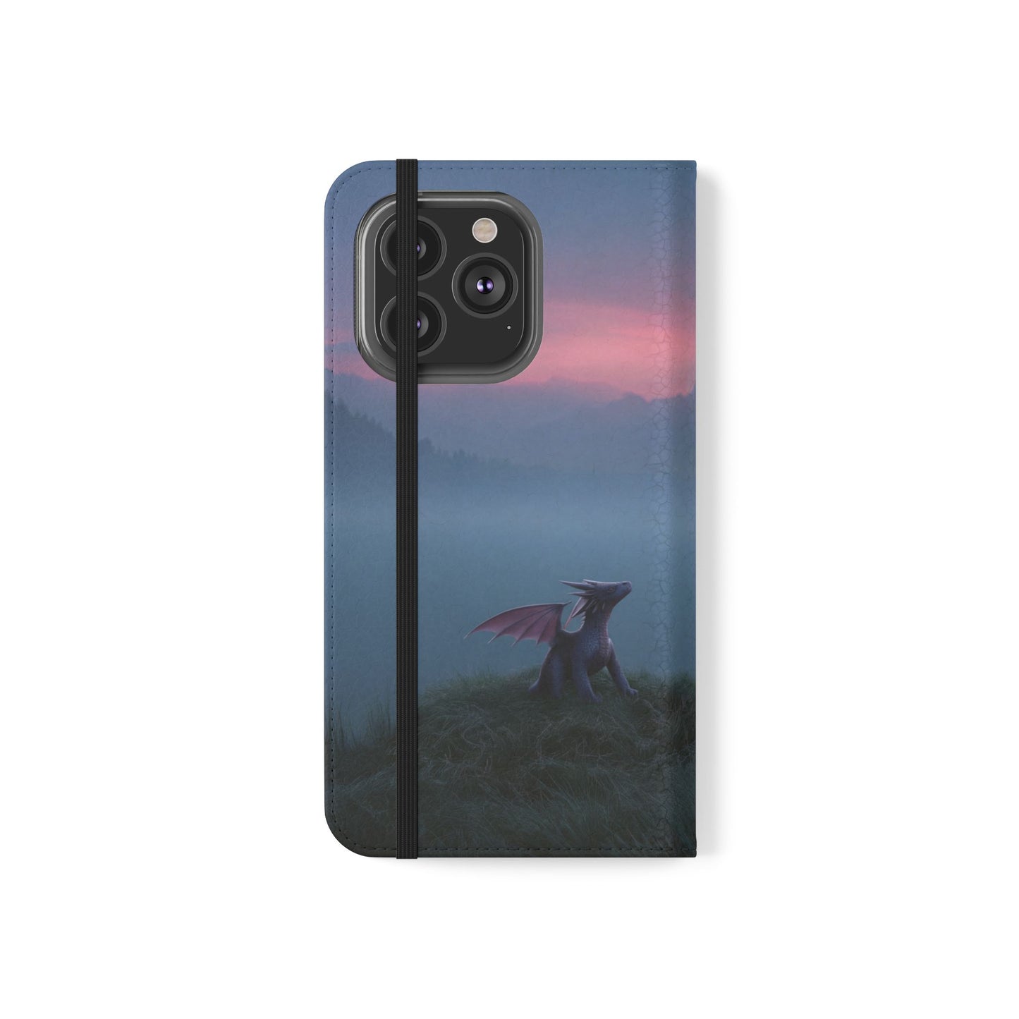 Silent Guardian Flip Cases – Misty Dawn Warrior and Dragon Companion
