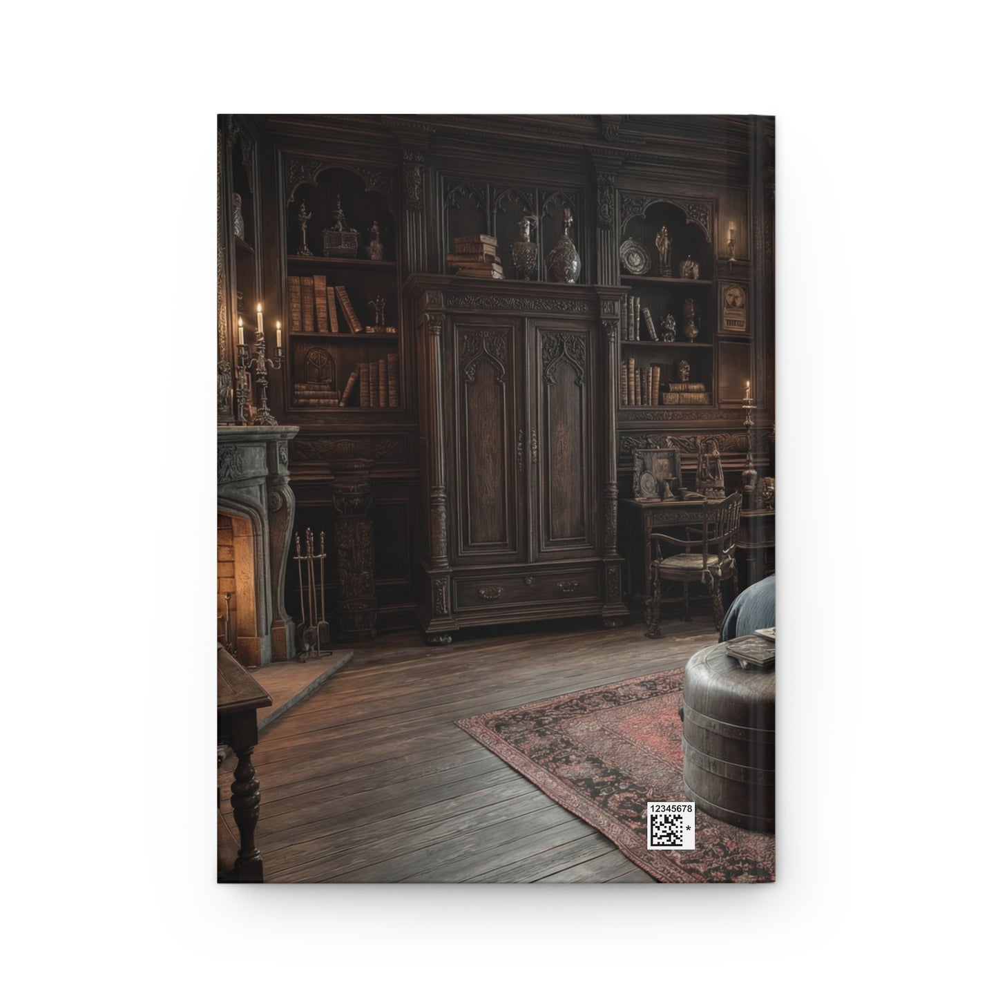 Gothic Library Bedchamber Hardcover Journal Matte – Whispers of Velvet and Shadow