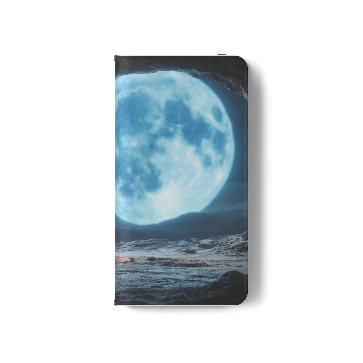 Lunar Meditation Flip Cases – Serene Monk Under Moonlight