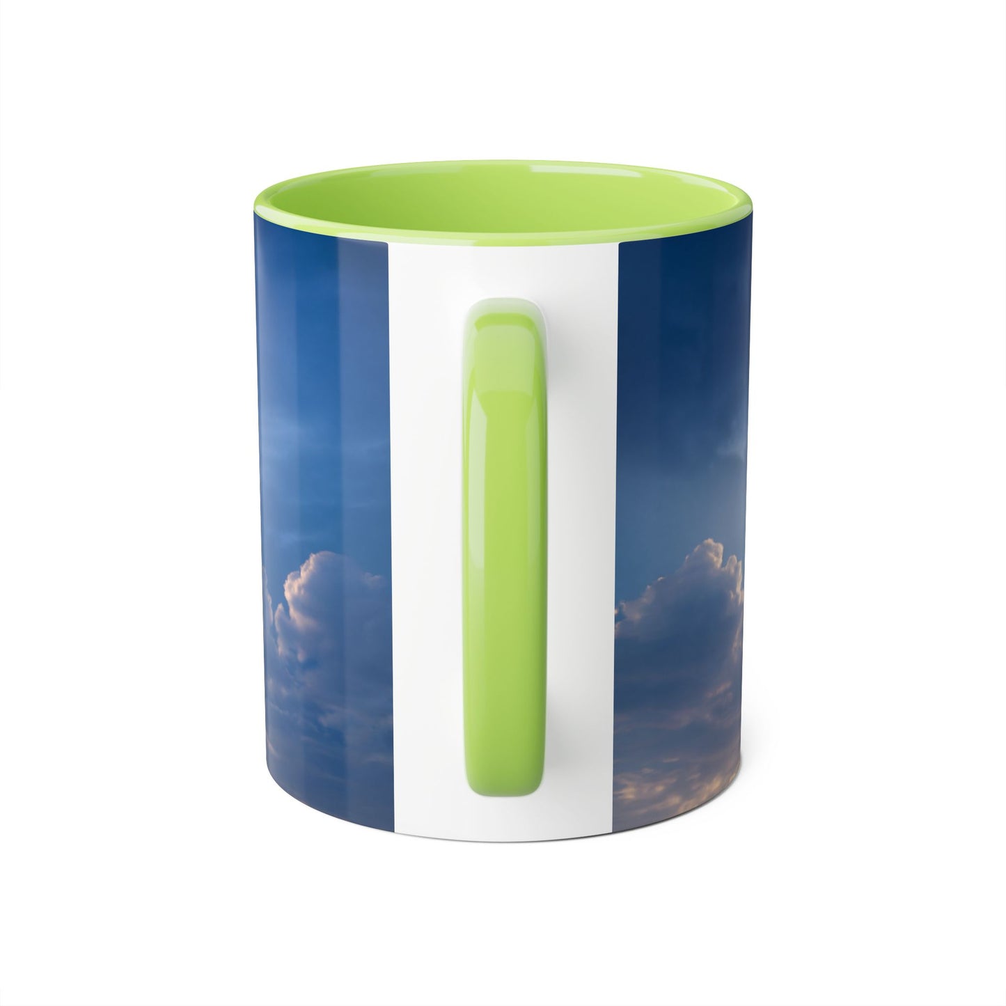 Towering Lighthouse Accent Mugs, 11oz – Floating Beacon Over Twilight Sea