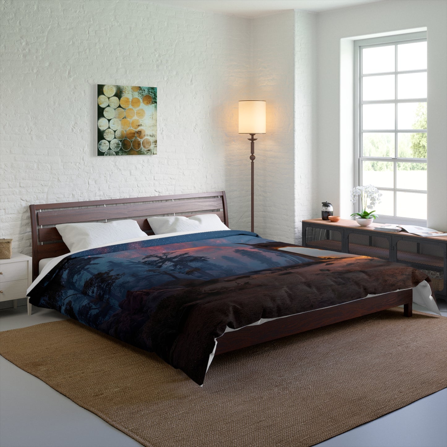 Celestial Archway Comforter – Gateway to the Starlit Forest