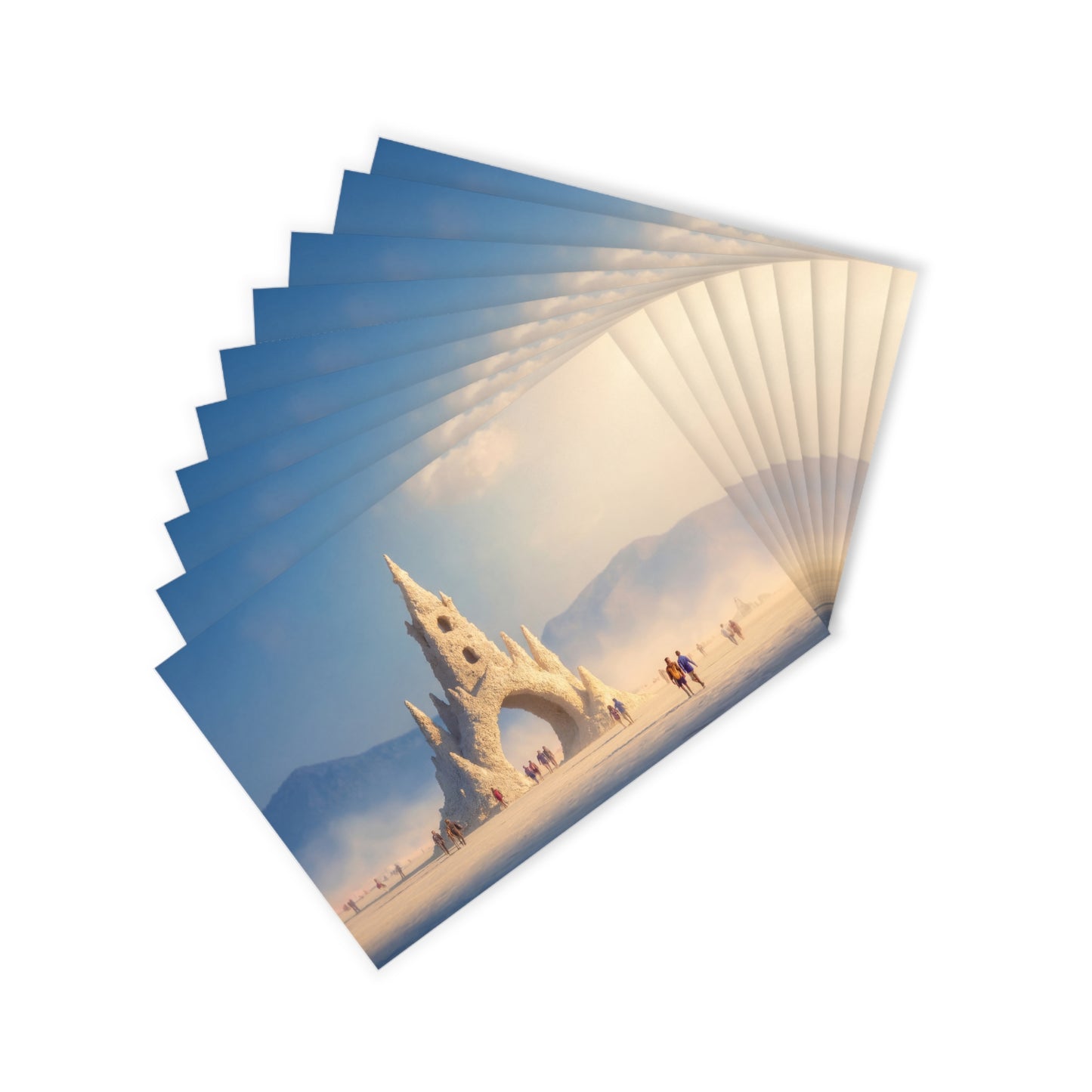 White Spire Arch Postcards (10pcs) – Desert Gateway at Golden Hour