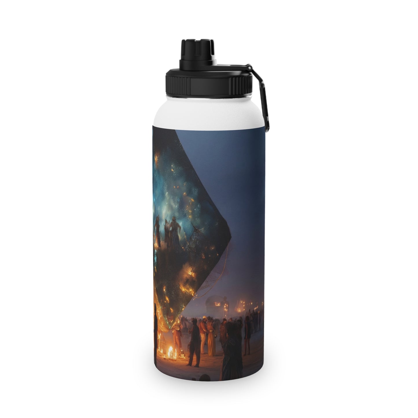 Celestial Cube Water Bottle – Portal to a Starlit Ceremony
