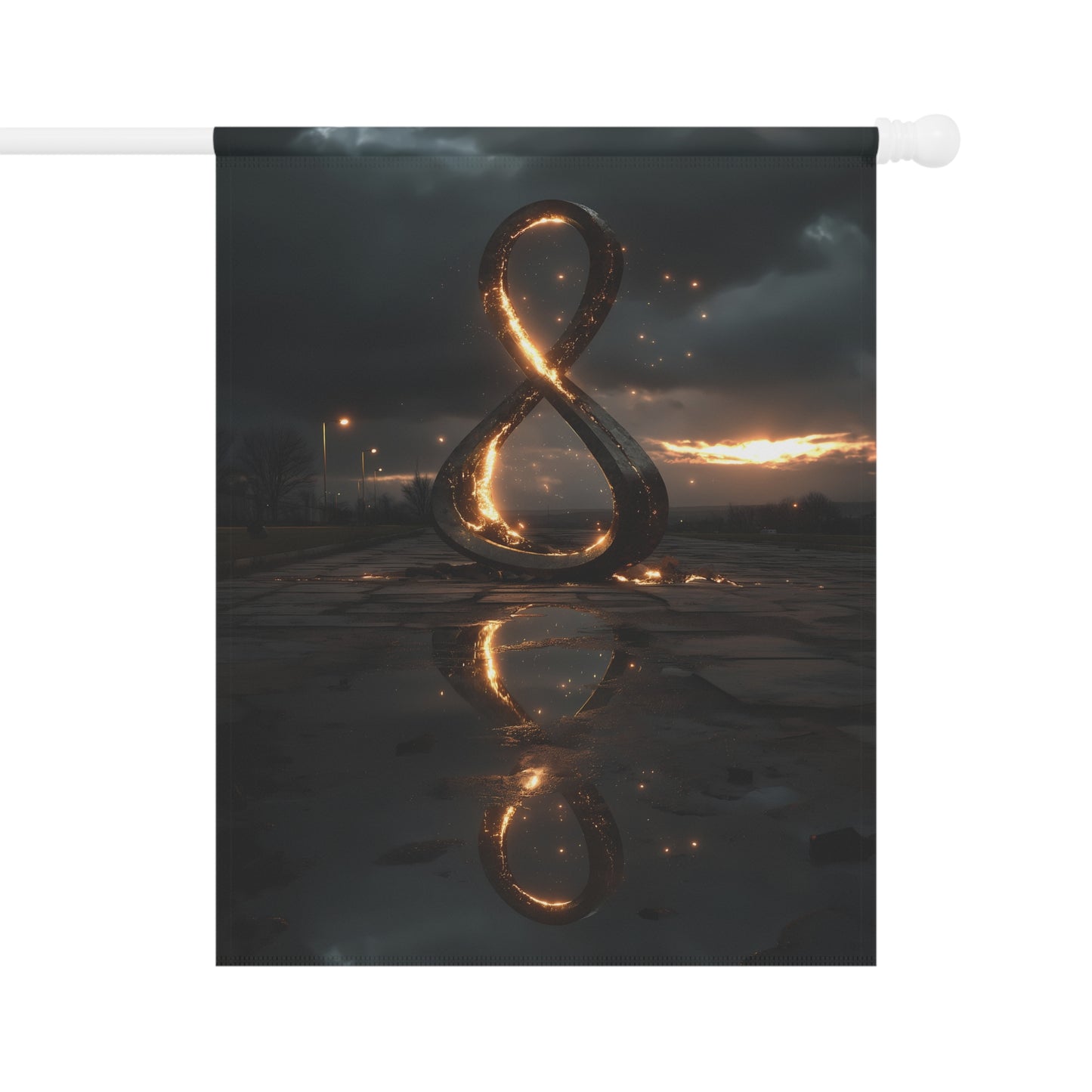 Glowing Infinity Symbol at Dusk - Art Print