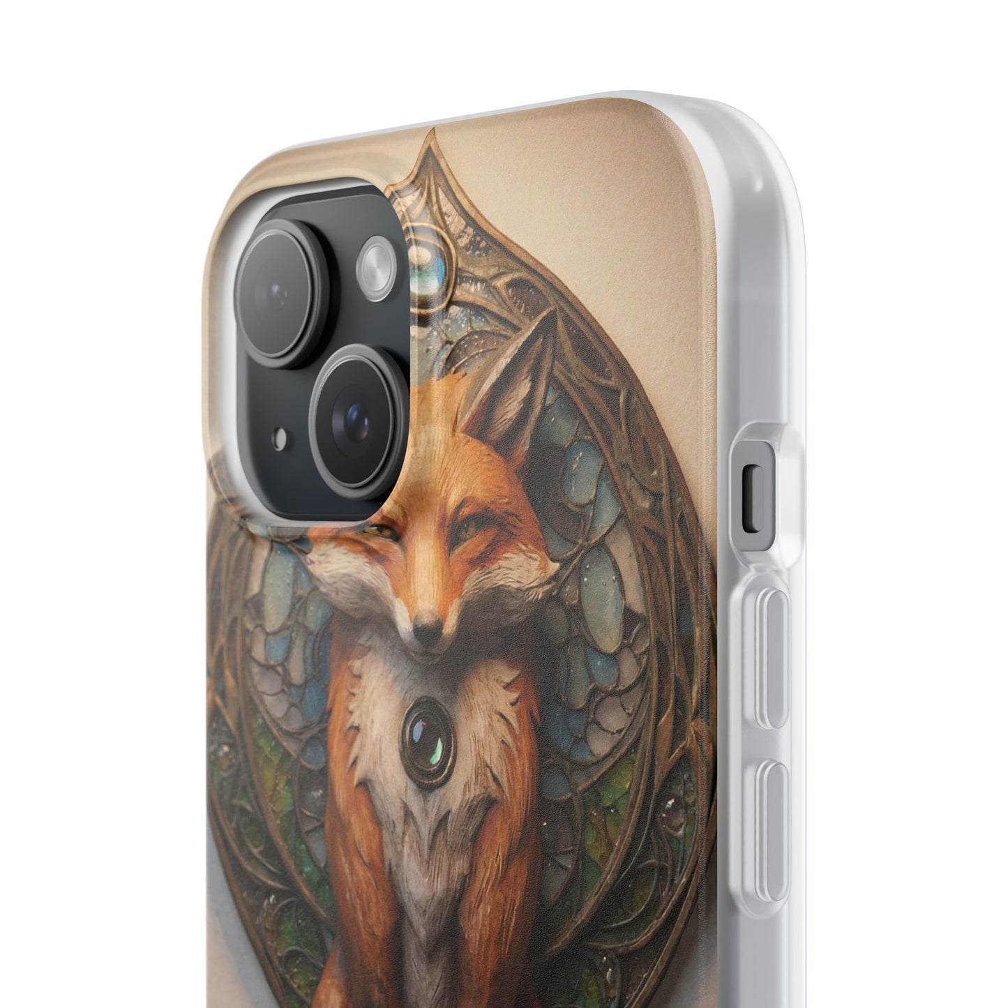 Fox Sentinel Flexi Cases – Amber Glaze and Stained Glass Reverie