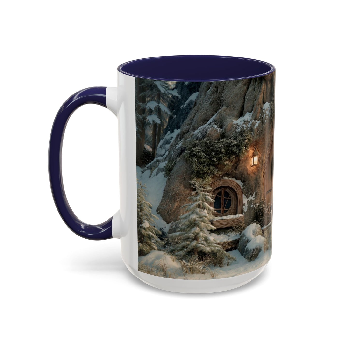 Winter Treehouse Doorway Mug – Snow-Kissed Forest Hearth