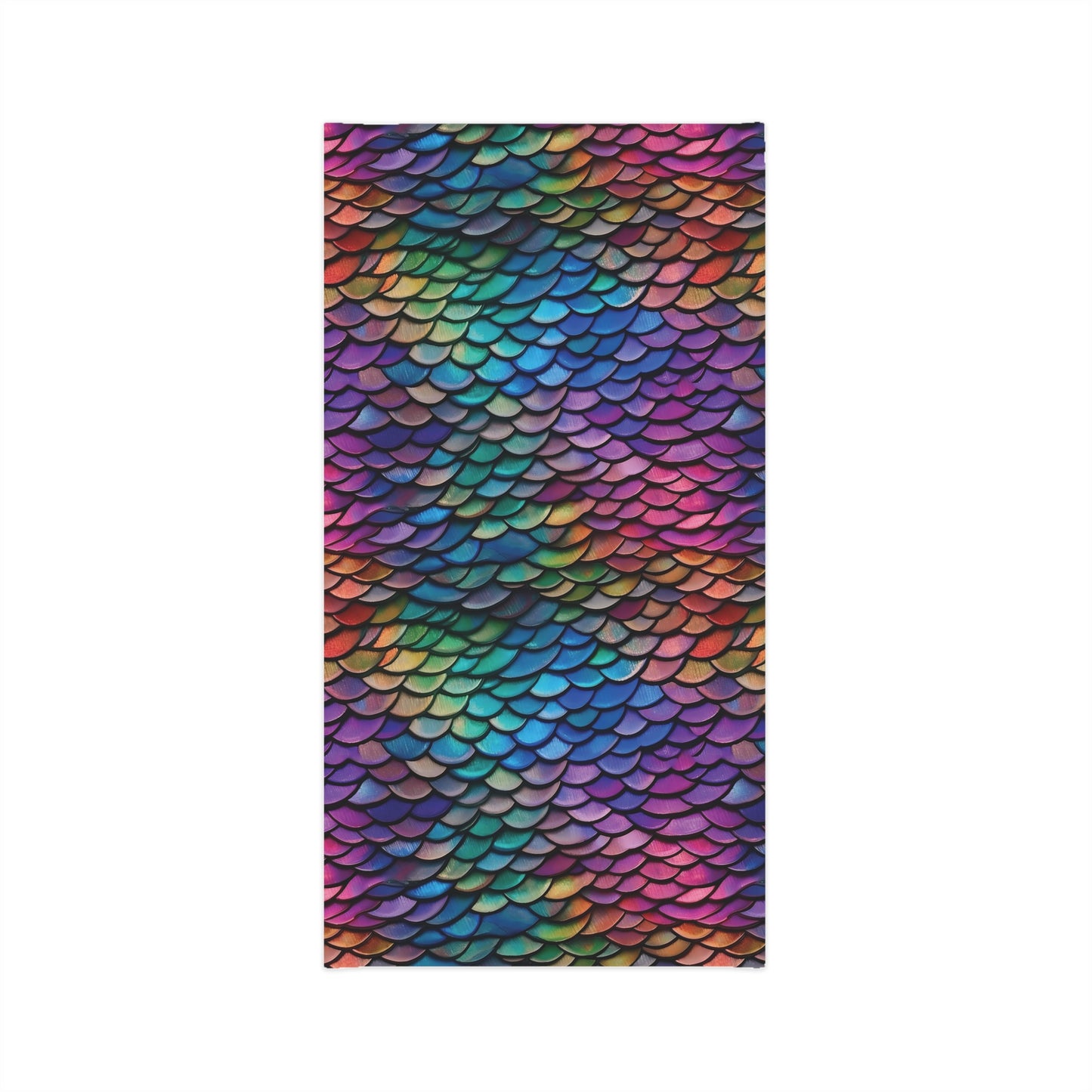 tiling pattern of rainbow dragon scales highly detailed realistic CGI render 8K - Lightweight Neck Gaiter