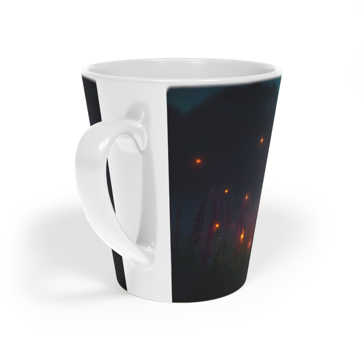 Firefly Dragonfly Latte Mug, 12oz – Twilight Meadow Luminescence