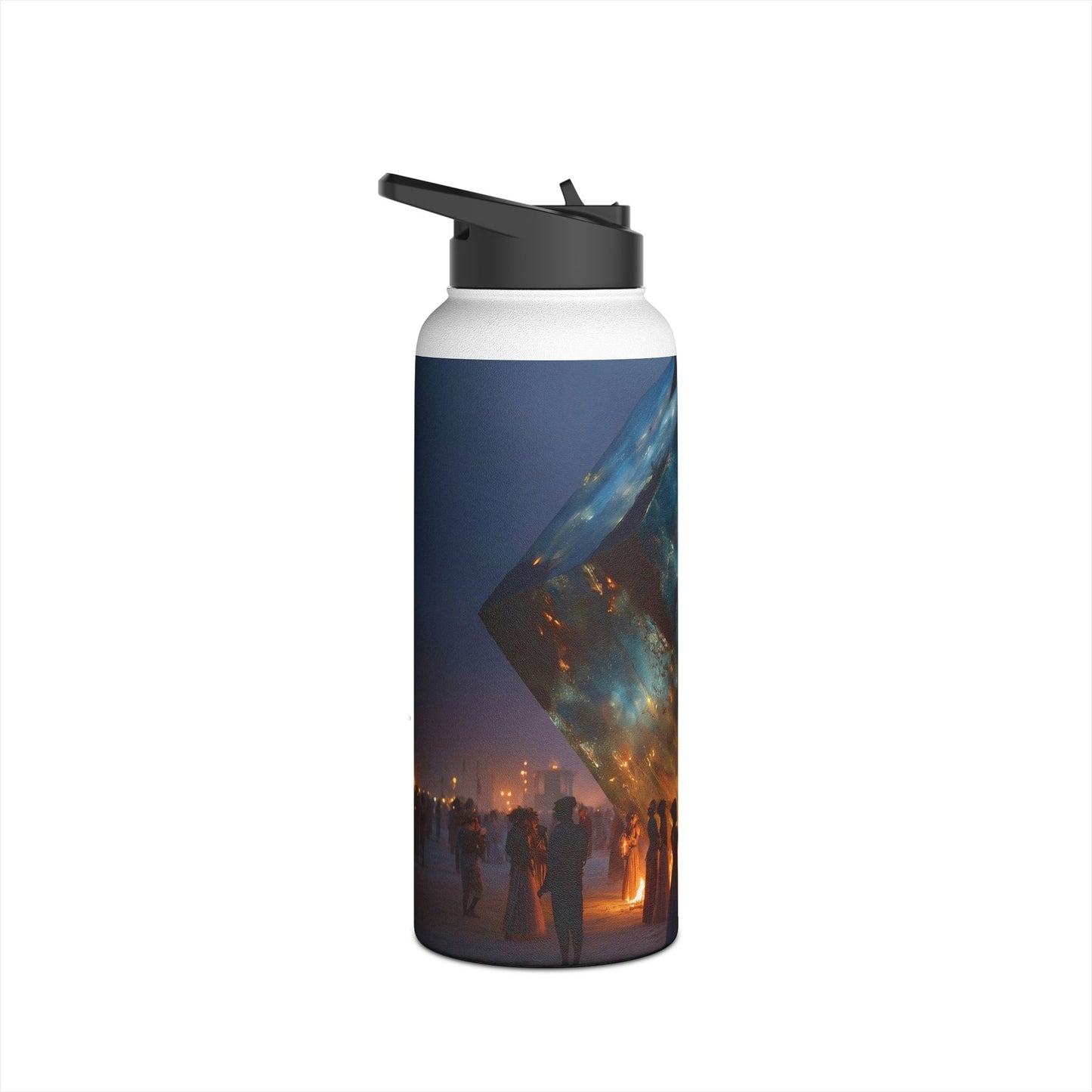 Celestial Cube Water Bottle – Gateway to a Starlit Ceremony