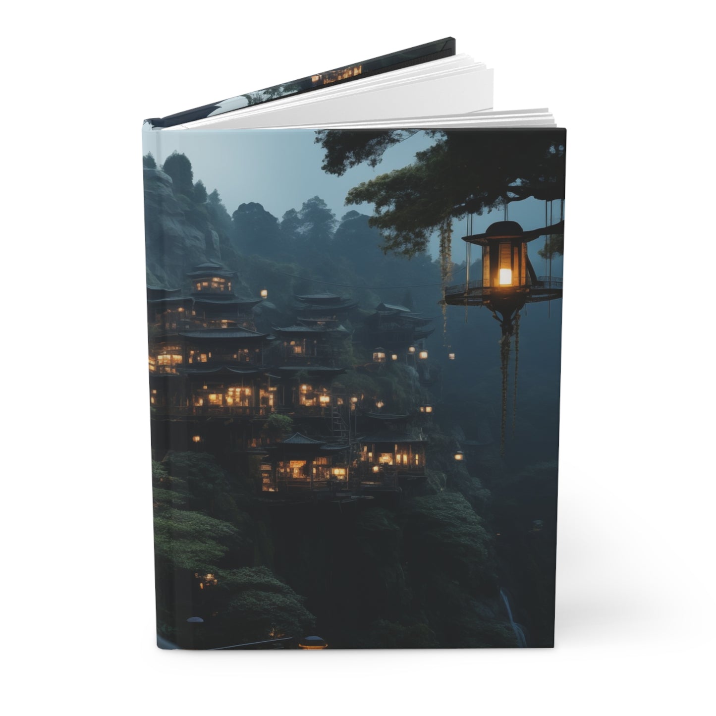 Mountain Monastery Lantern Journal – Twilight Cliffside Sanctuary
