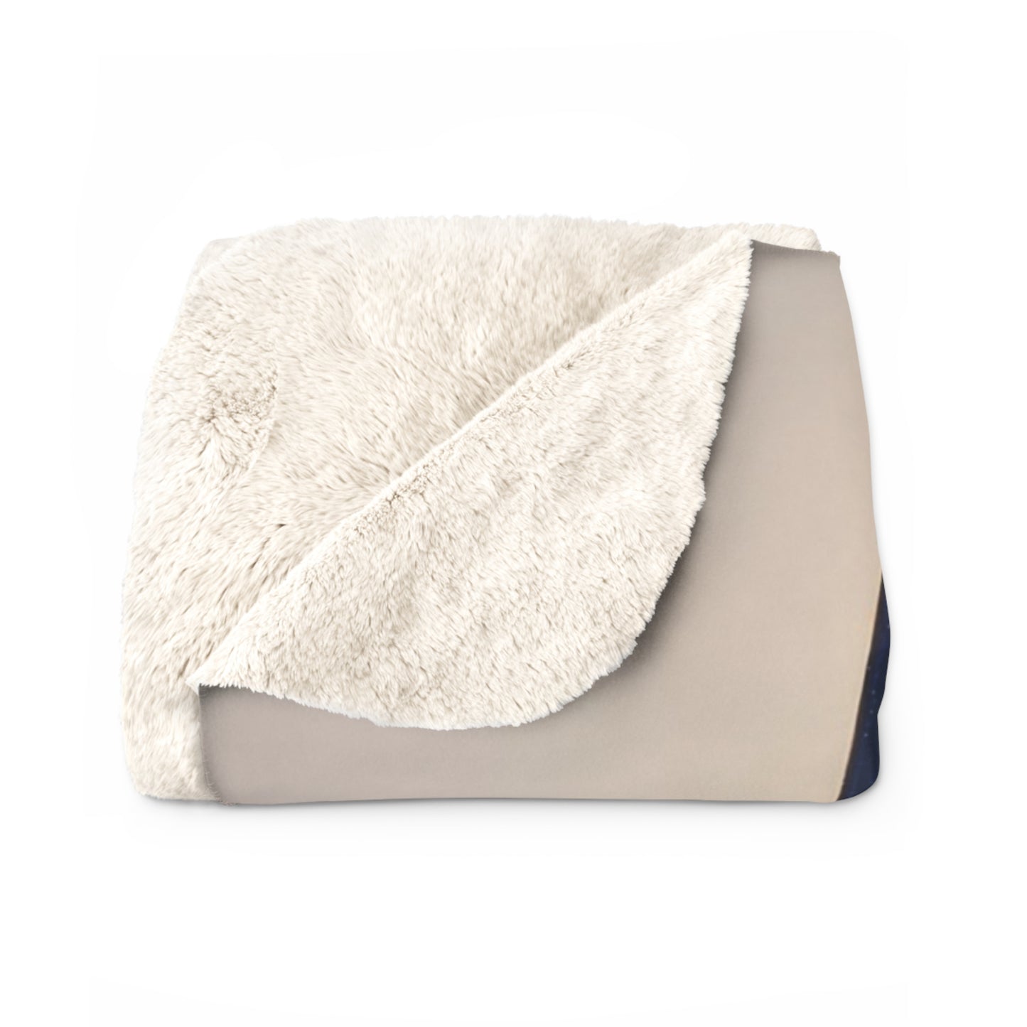 Moonhorn Beetle Sherpa Fleece Blanket – Indigo Starlight Autumn Guardian