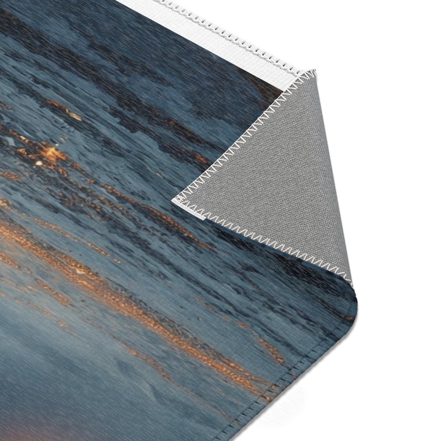 Midnight Sleigh Ride Area Rug – Frostbound City Beneath the Full Moon