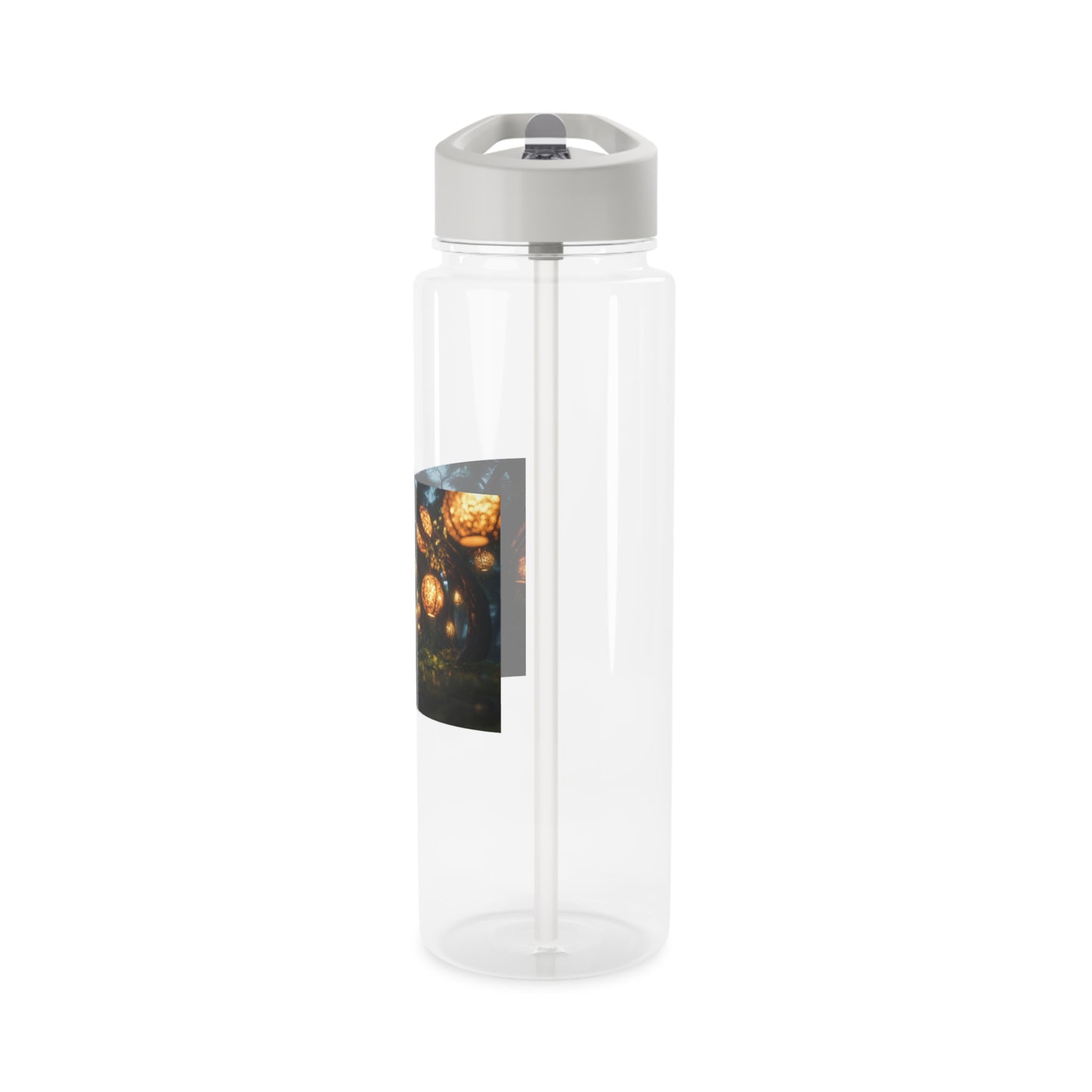 Lantern Tunnel Forest Water Bottle – Glowing Orb Archway Design