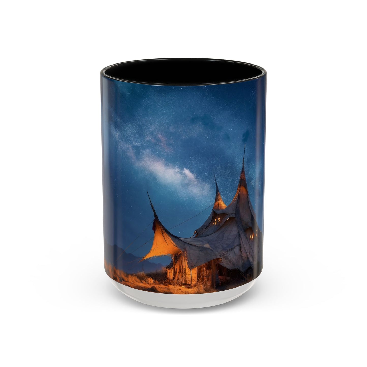 Starlit Nomad Tent Mug – Milky Way Haven Coffee Cup