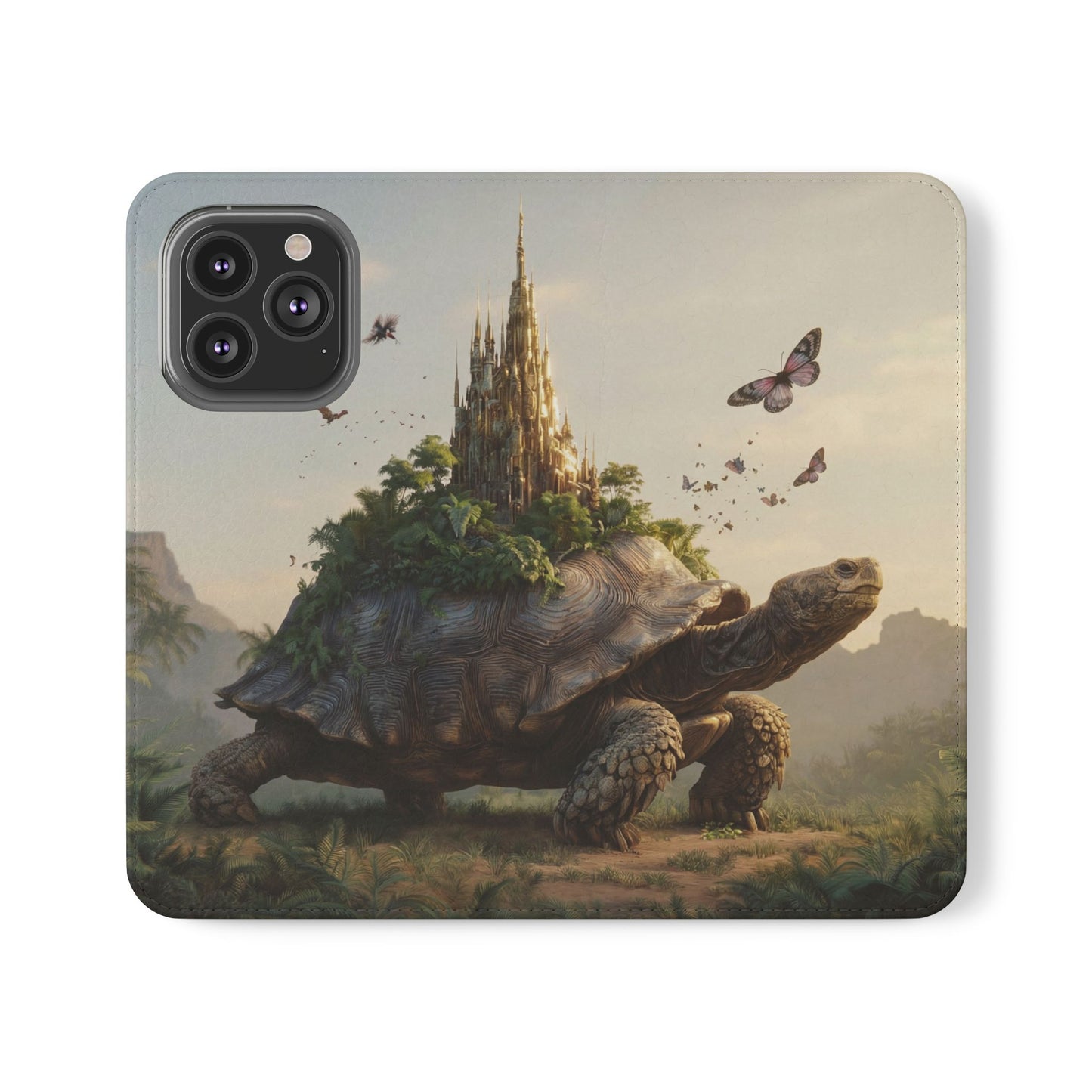 Castle Turtle Flip Cases – Golden Spire Jungle Guardian