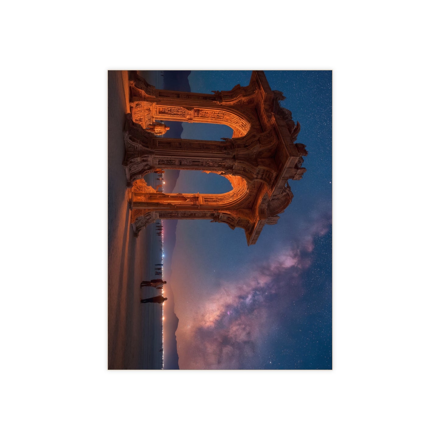 Celestial Archway Ceramic Photo Tile – Gateway to the Milky Way