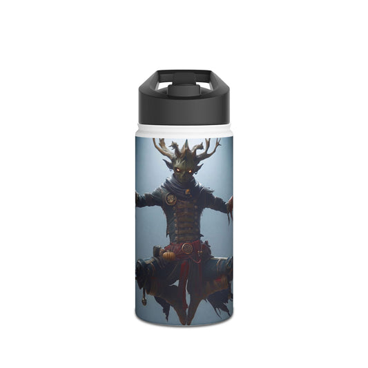 Celestial Stag Sentinel Stainless Steel Water Bottle, Standard Lid – Floating Guardian in Twilight