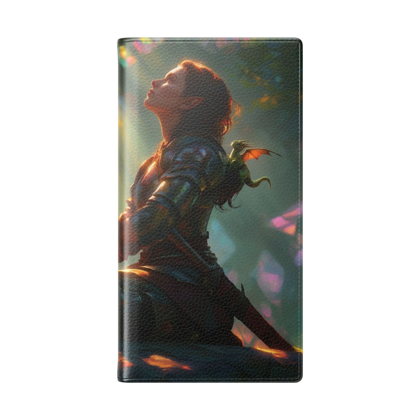 Crystal Grove Sentinel Flip Cases – Iridescent Forest Dawn Guardian