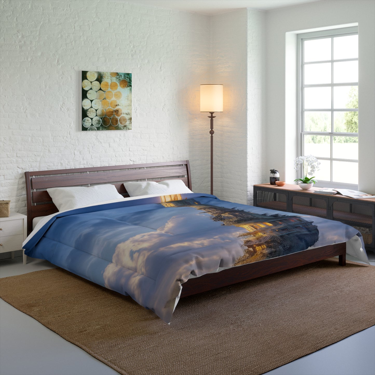 Skyborne Lighthouse Comforter – Twilight Beacon Dreamscape