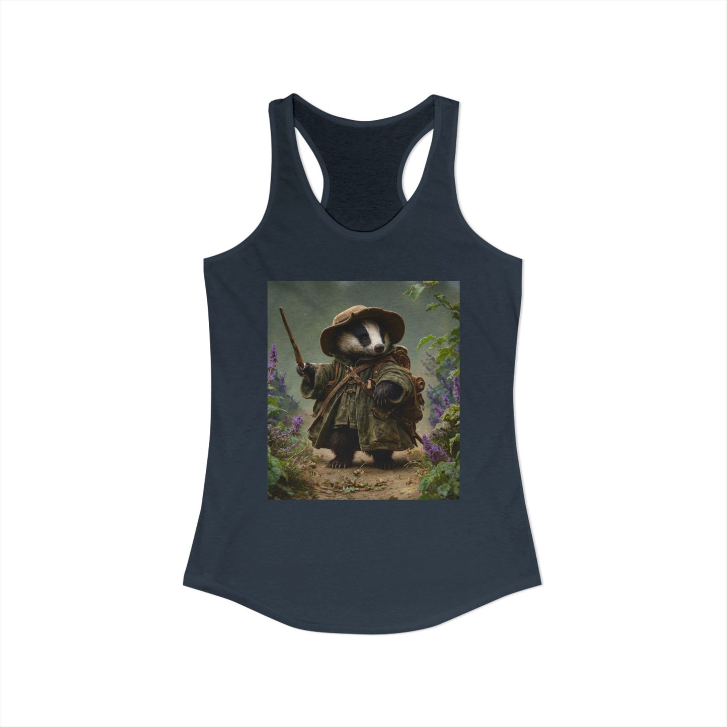 Brave Badger Scout Women's Ideal Racerback Tank – Mossy Path Guardian