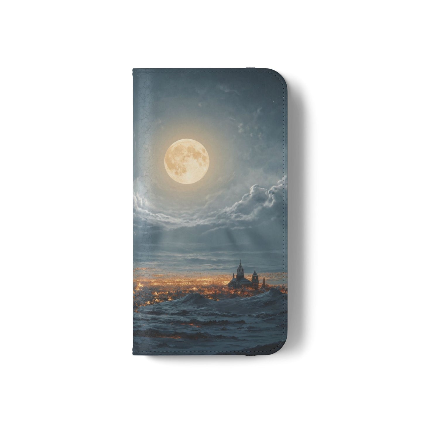 Moonlit Sleigh Flip Cases – Northern Lights Winter Journey
