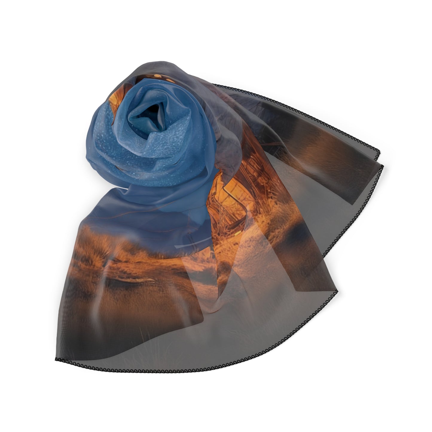 Starlit Nomad Tent Scarf – Milky Way Wanderer Dreamscape