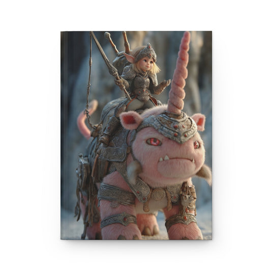 Pink Unicorn Warboar Journal – Frostbound Fantasy Adventure