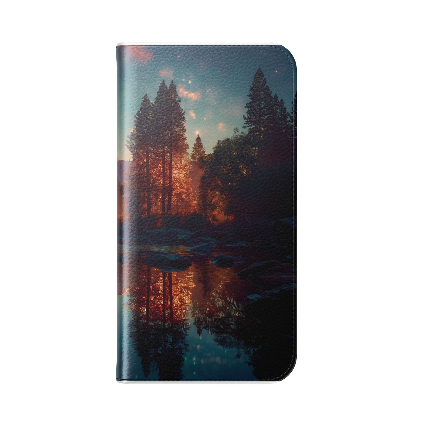 Starlit Valley Flip Cases – Twilight River and Half Dome Reflections