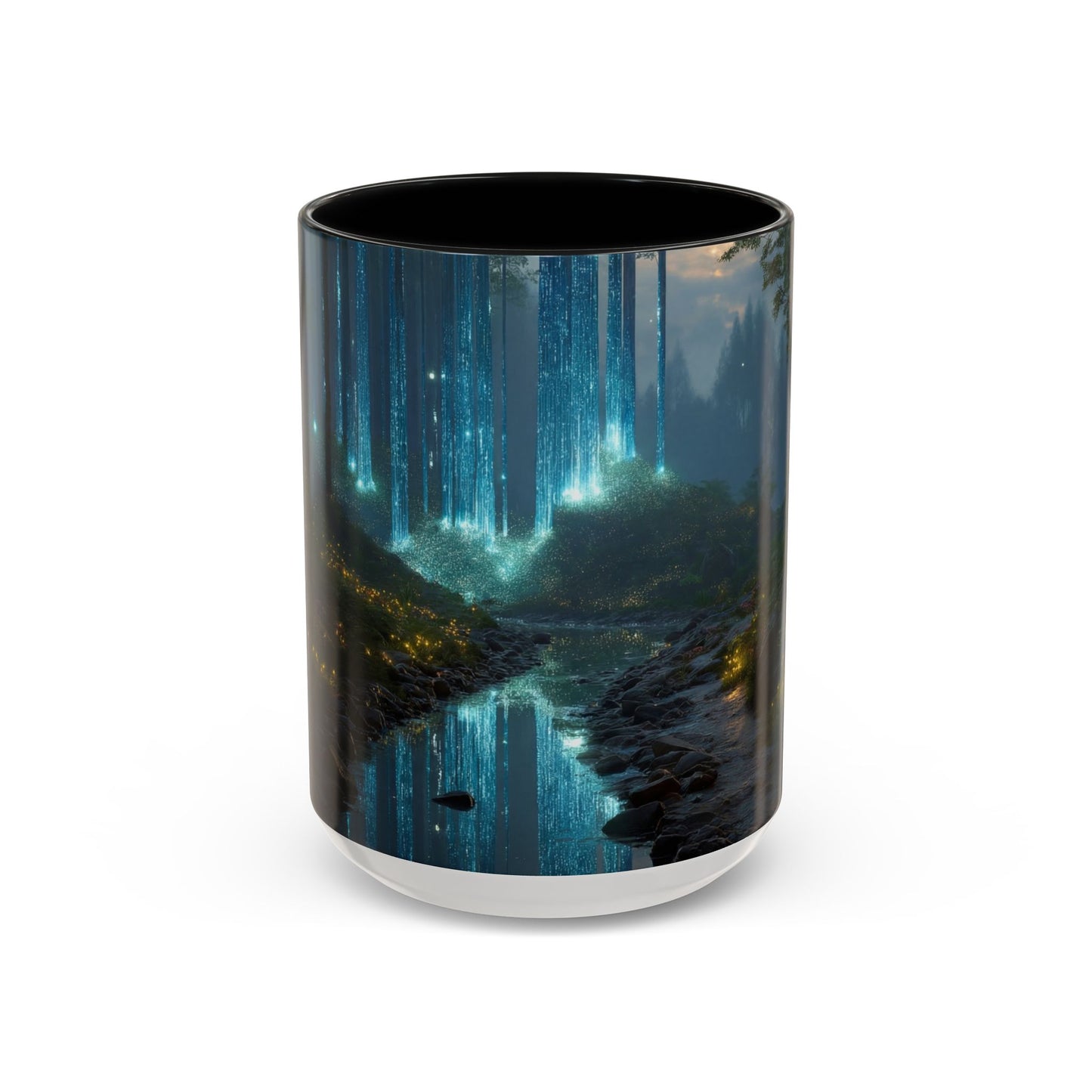 Celestial Falls Accent Coffee Mug (11, 15oz) – Twilight’s Whispering Woods