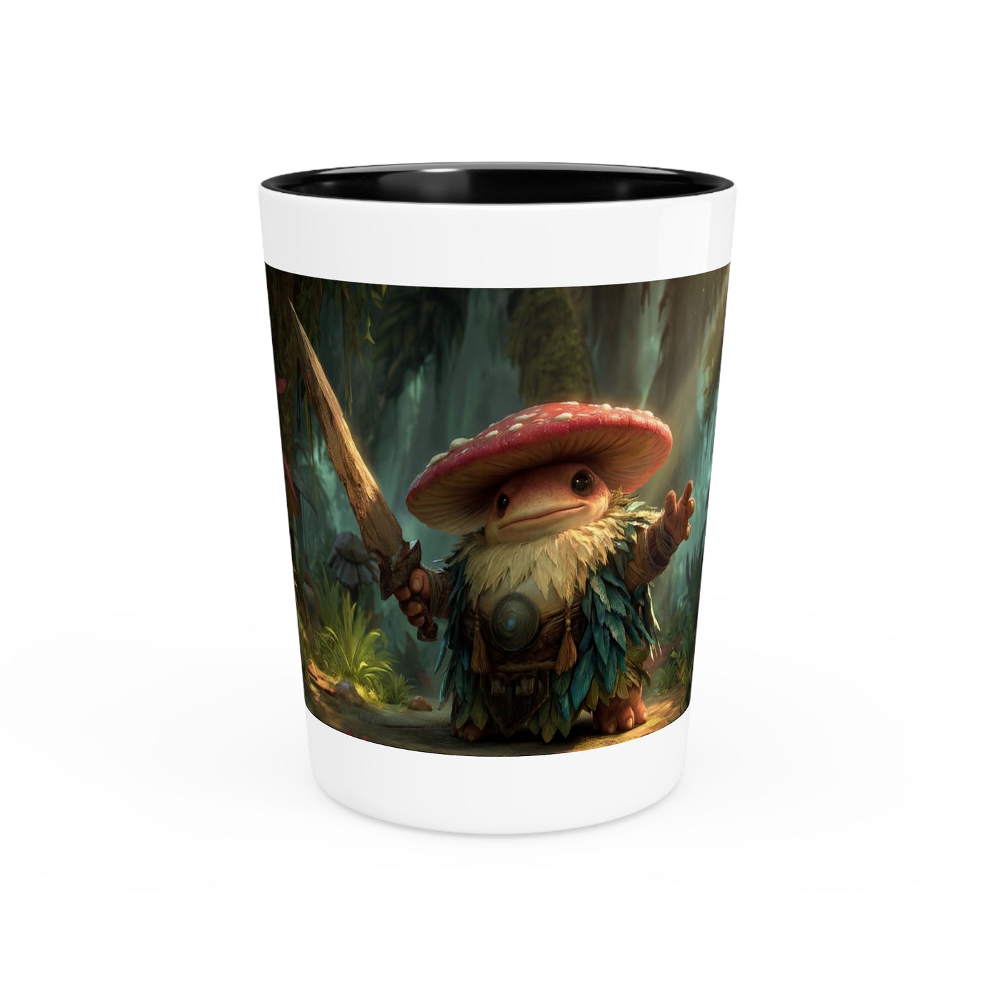 Mushroom Knight Sentinel Shot Glass – Guardian's Grove Defense