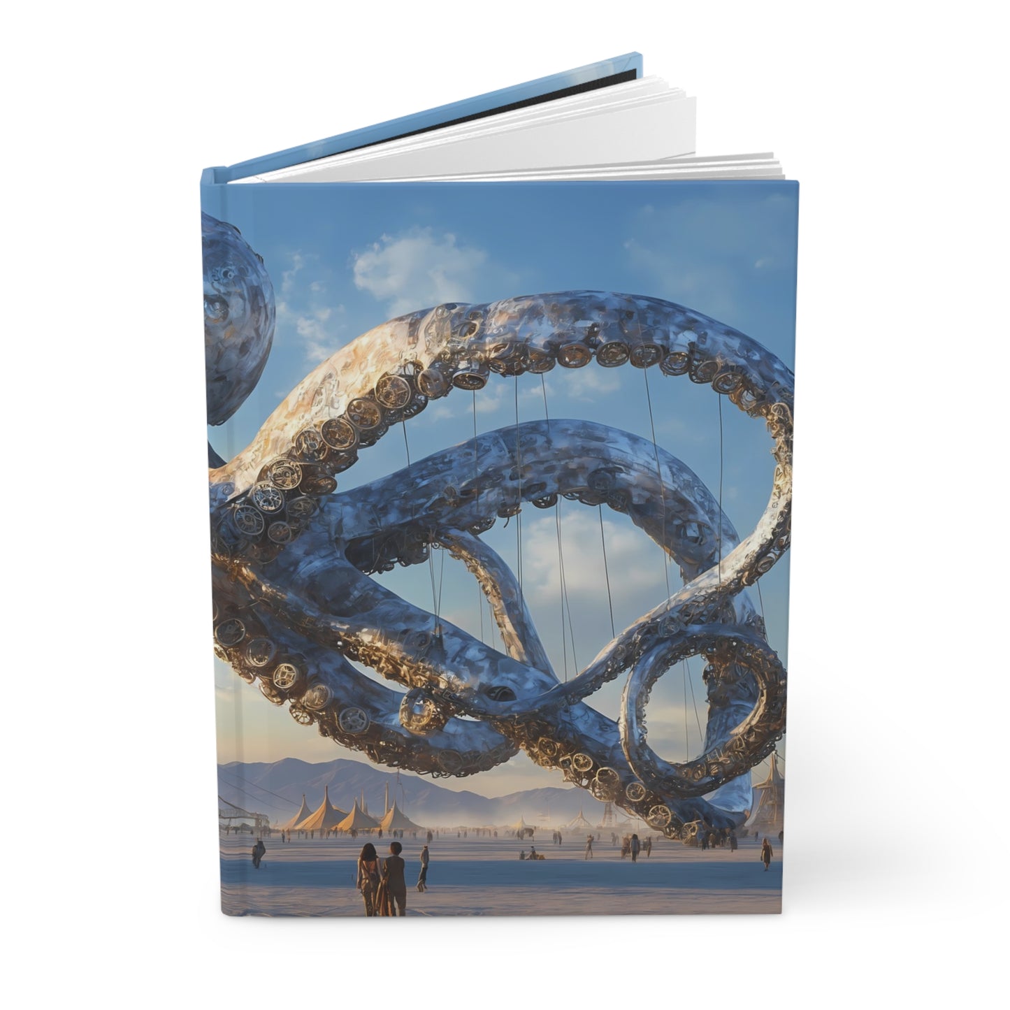 Steel Leviathan Hardcover Journal Matte – Desert Festival Giant Octopus