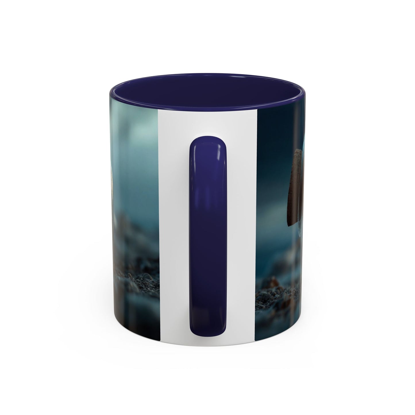 Stormbound Galleon Accent Coffee Mug (11, 15oz) – Bottle of Sea and Lightning