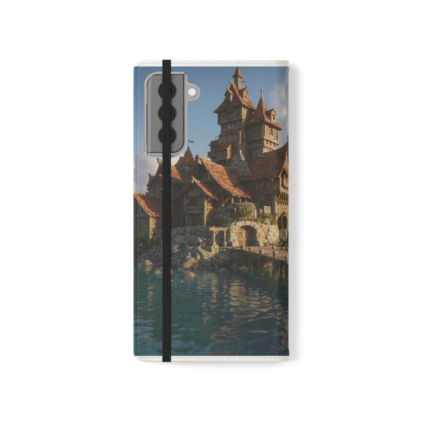 Cobblestone Harbor Flip Cases – Timber Town Seaside Walkway