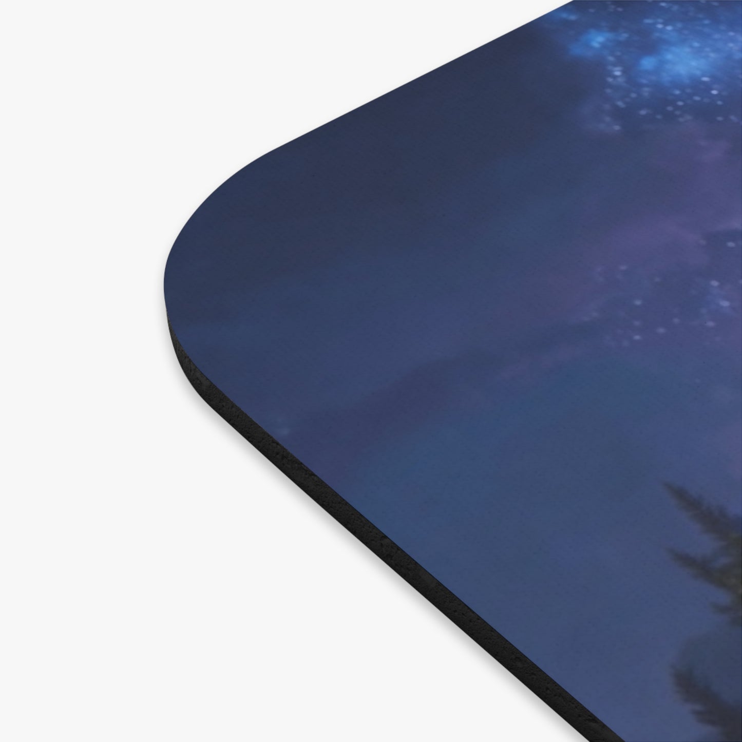 Starlit Pact Mouse Pad (Rectangle) – Twilight Forest Under Milky Way Canopy