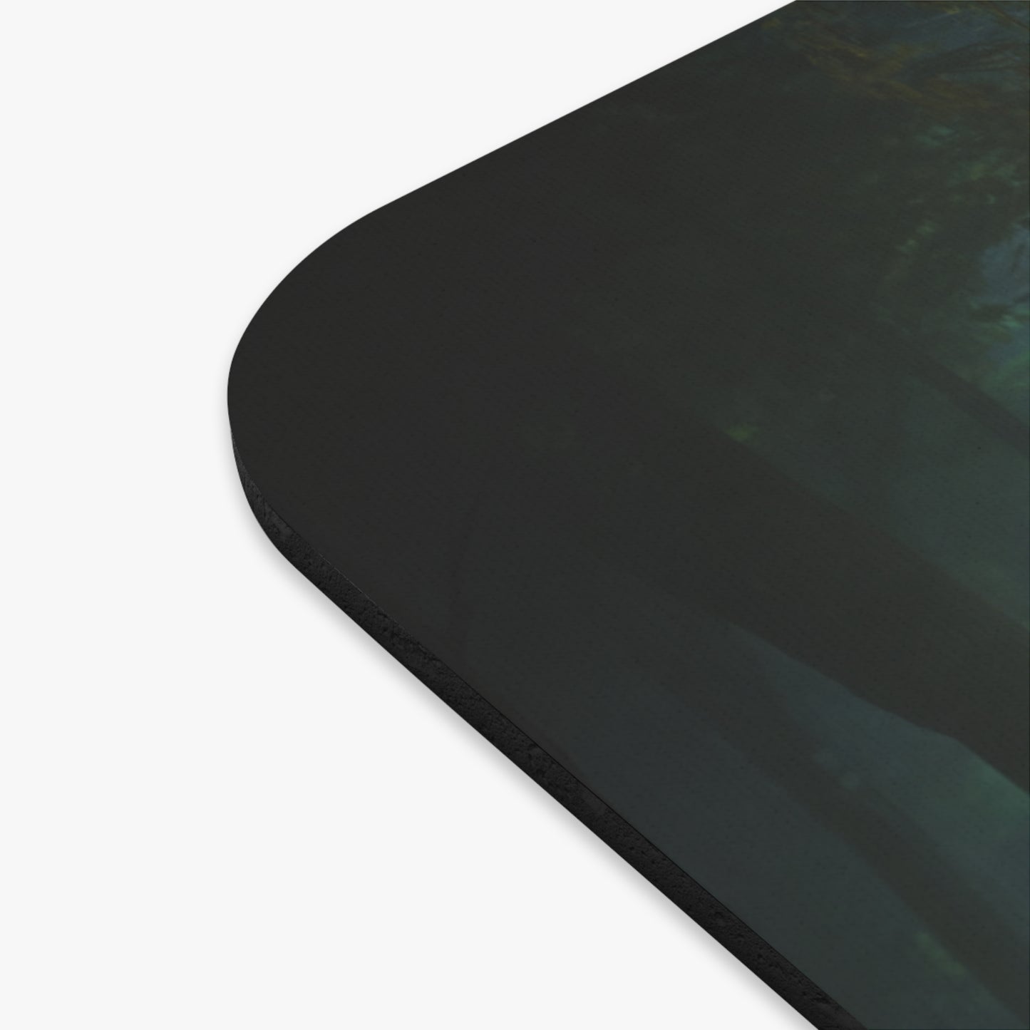 Luminescent Spiral Forest Mouse Pad – Golden Orb Portal Dreamscape