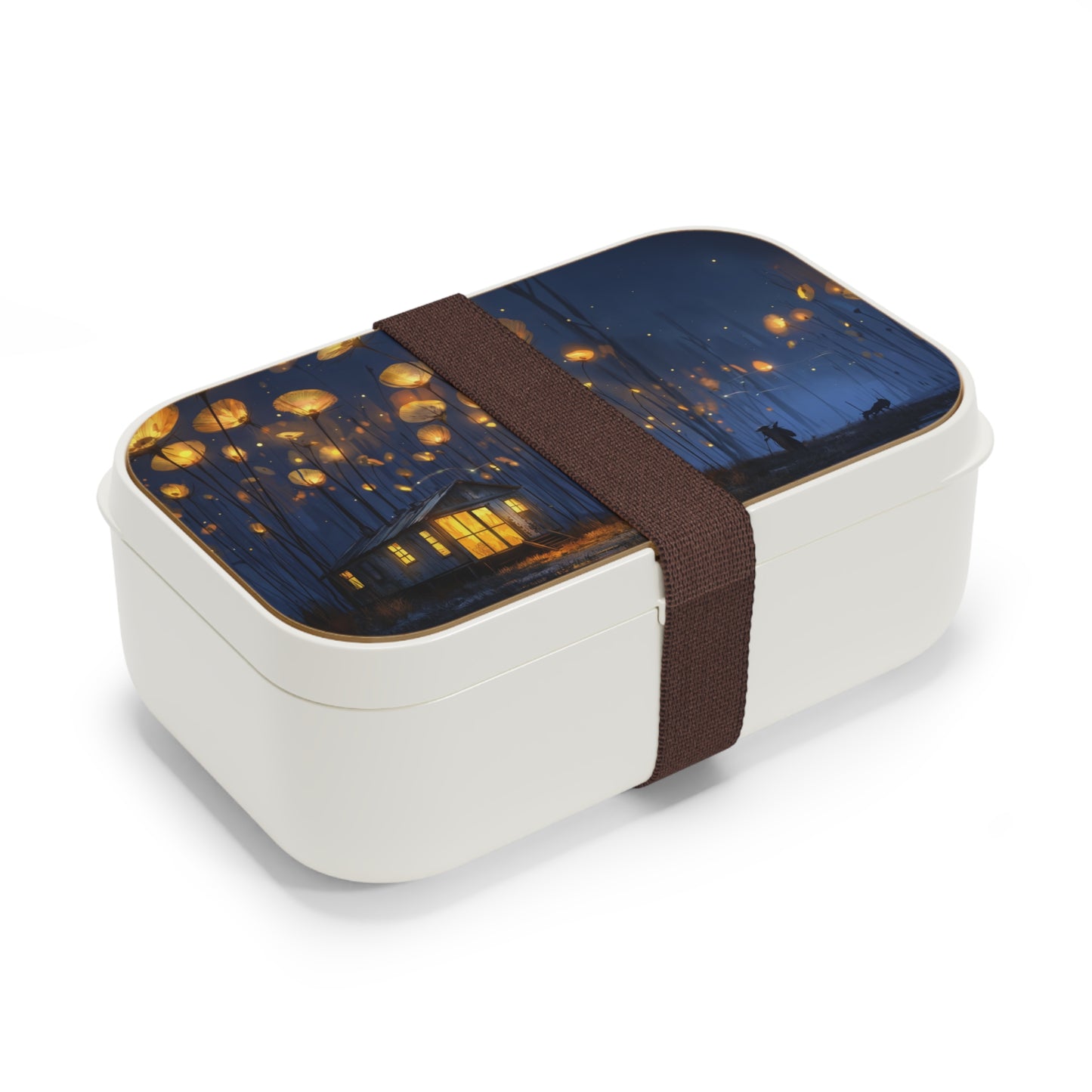 Luminescent Flower Meadow Bento Lunch Box – Warm Glow of the Night Bloom