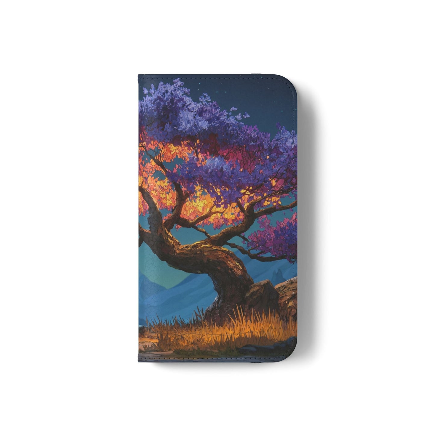 Violet Flame Tree Flip Cases – Twilight Mountain Glow Case
