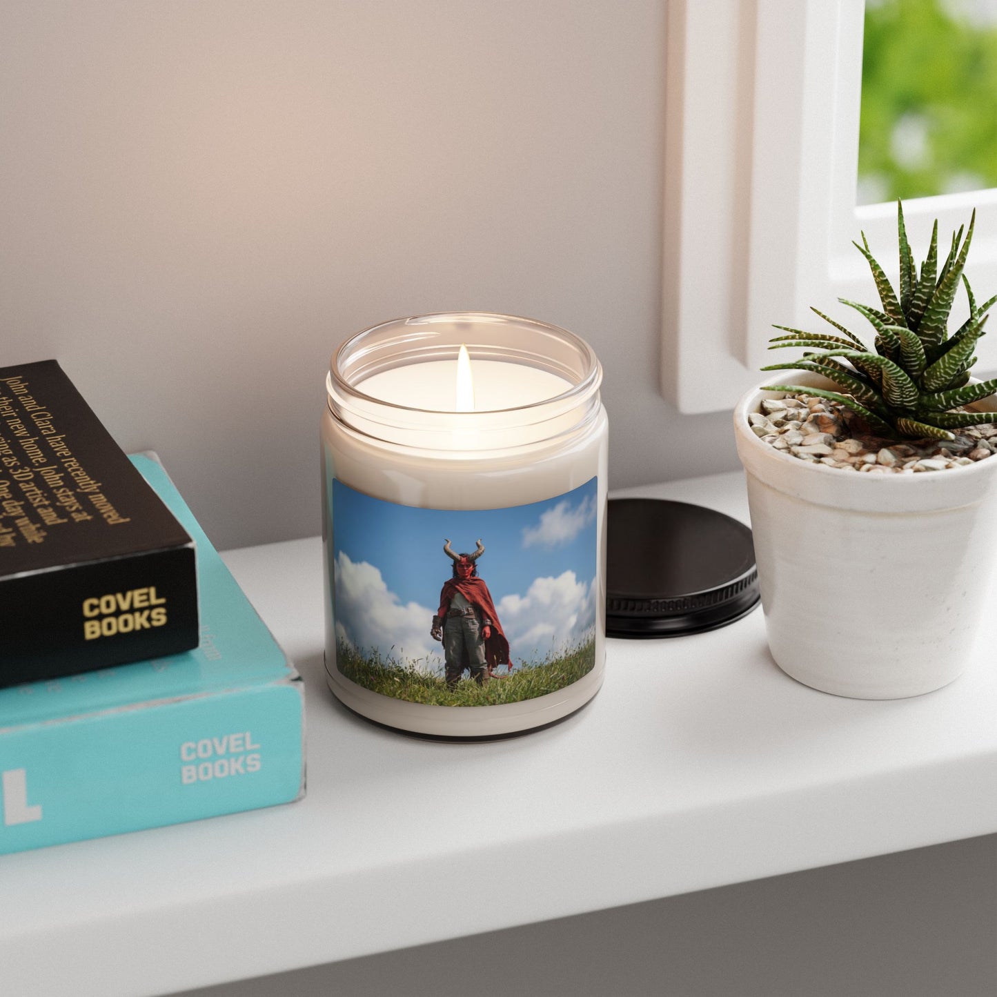 Horned Guardian Scented Soy Candle, 9oz – Sunlit Meadow Solitude