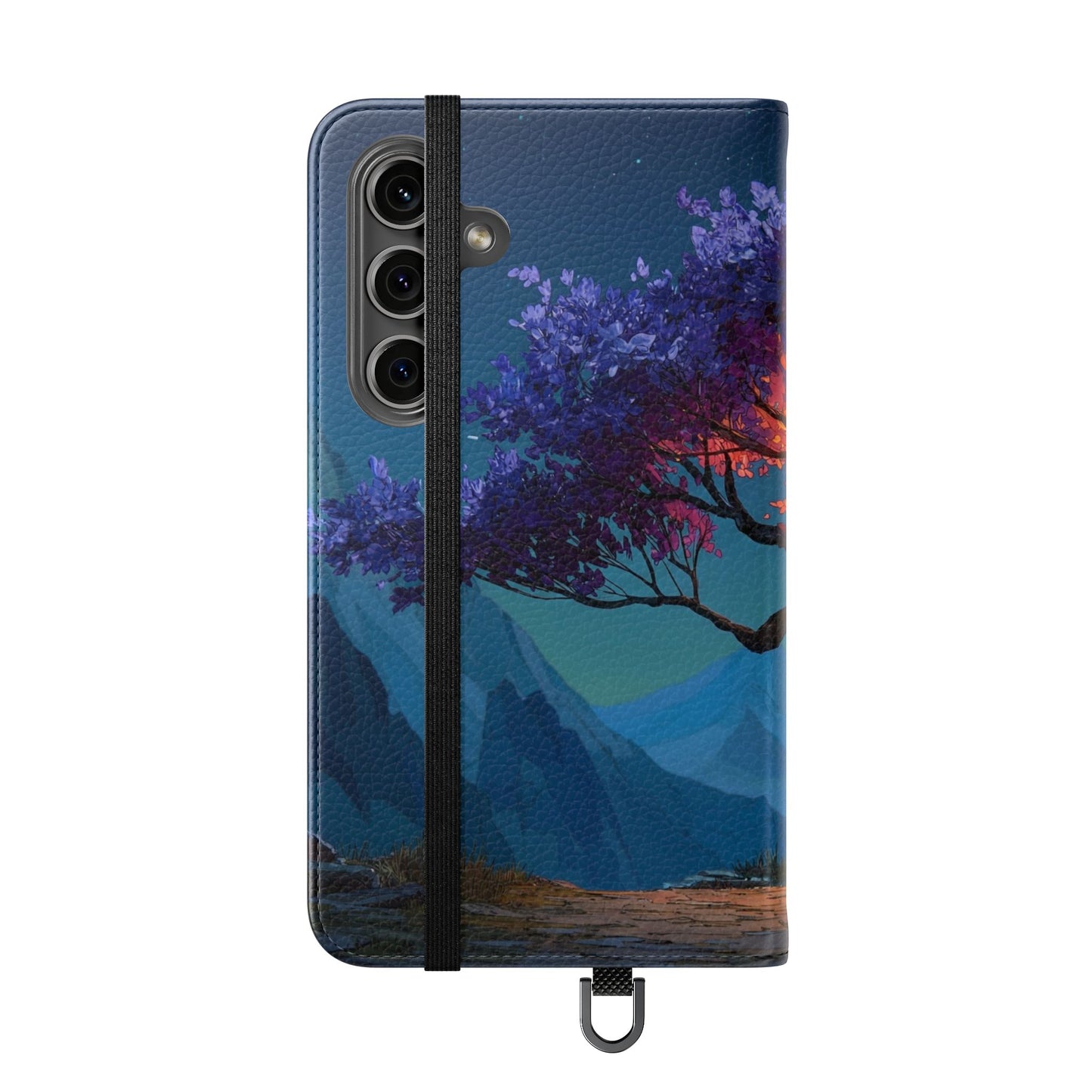 Violet Flame Tree Flip Cases – Twilight Mountain Glow Case