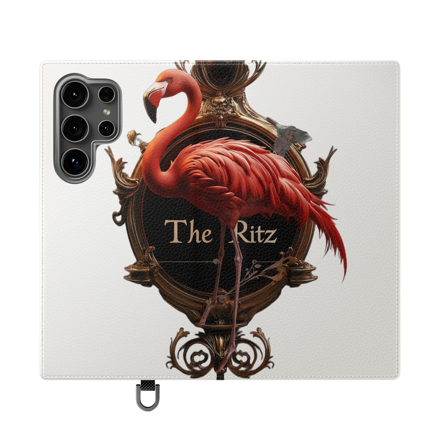 The Ritz Flamingo Flip Cases – Gilded Ornate Frame Art Design