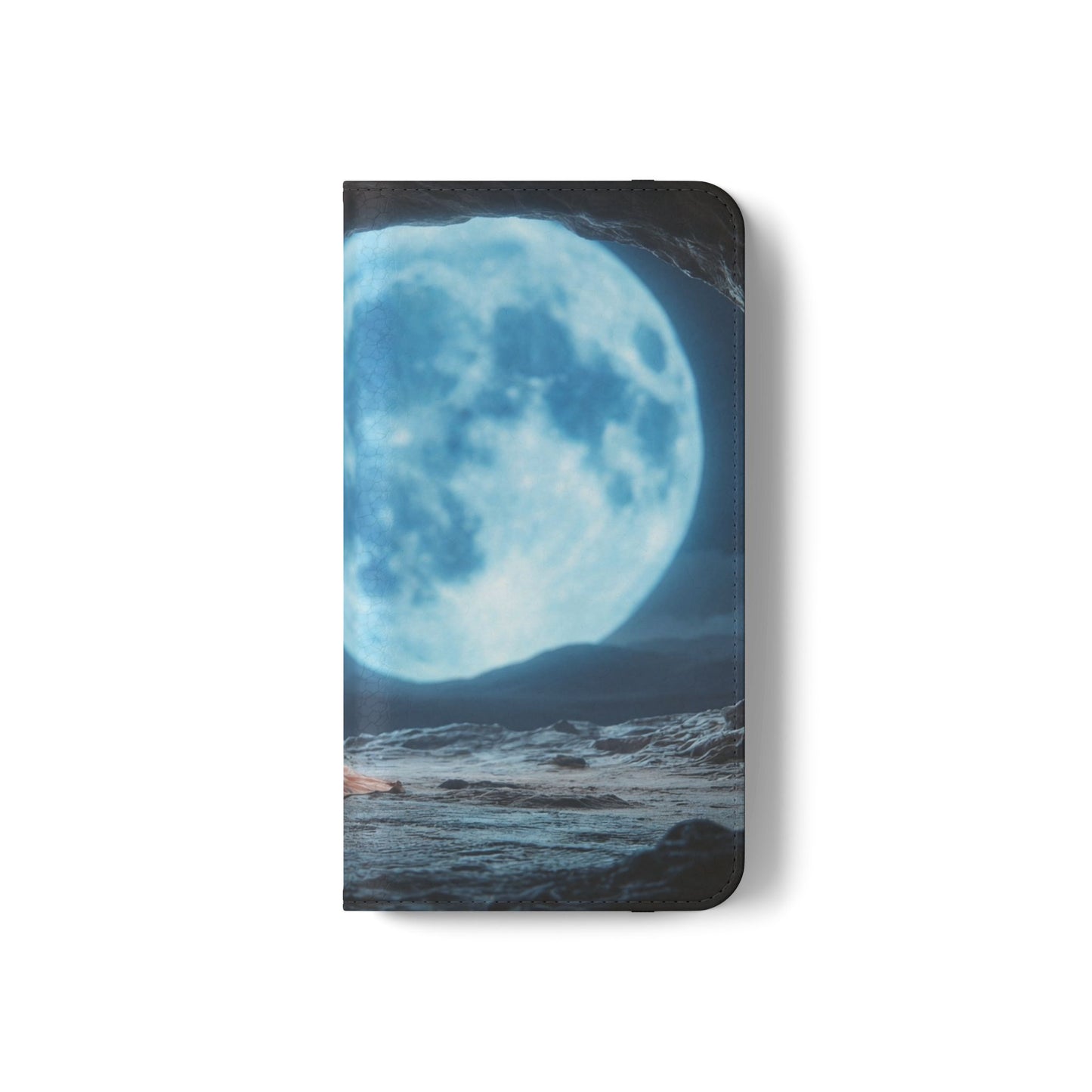 Lunar Meditation Flip Cases – Serene Monk Under Moonlight