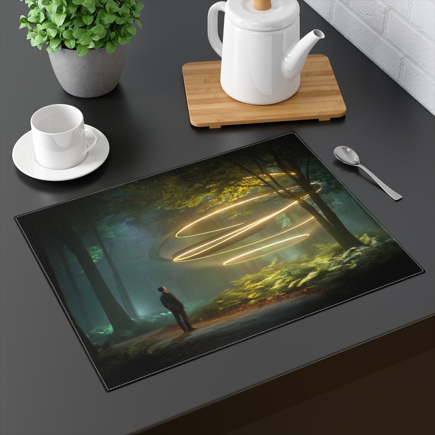 Celestial Vortex Placemat, 1pc – Whispering Forest Encounter