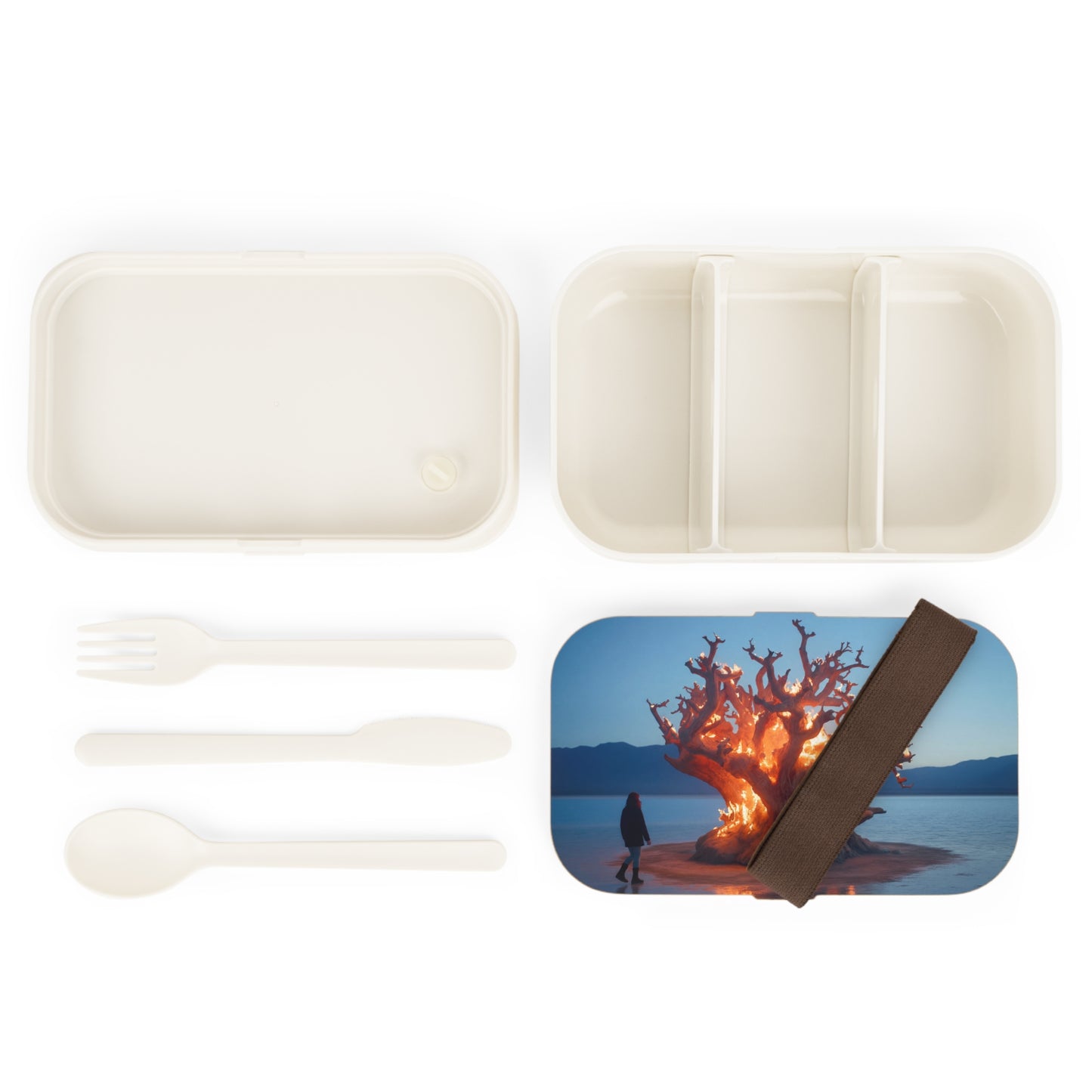 Burning Tree Bento Lunch Box – Solitary Witness to Twilight’s Glow