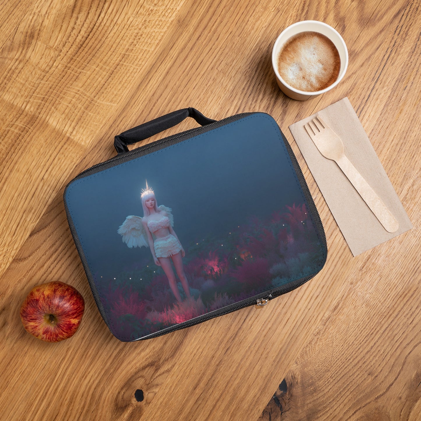 Angelic Sentinel Lunch Bag – Twilight Meadow Guardian
